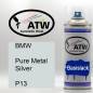 Preview: BMW, Pure Metal Silver, P13: 400ml Sprühdose, von ATW Autoteile West.